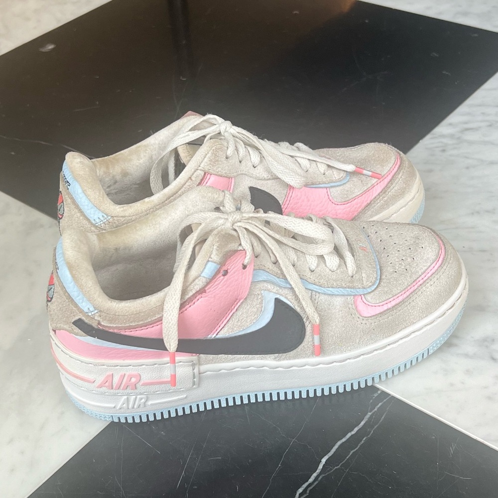 Women’s Air Force 1 Shaw  “Hoops Pack” Soft Pink size 6